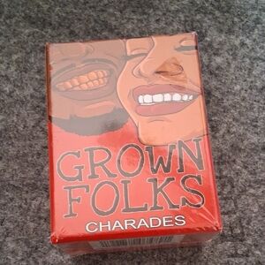 Grown Folks Charades Party Card Game - Red Box